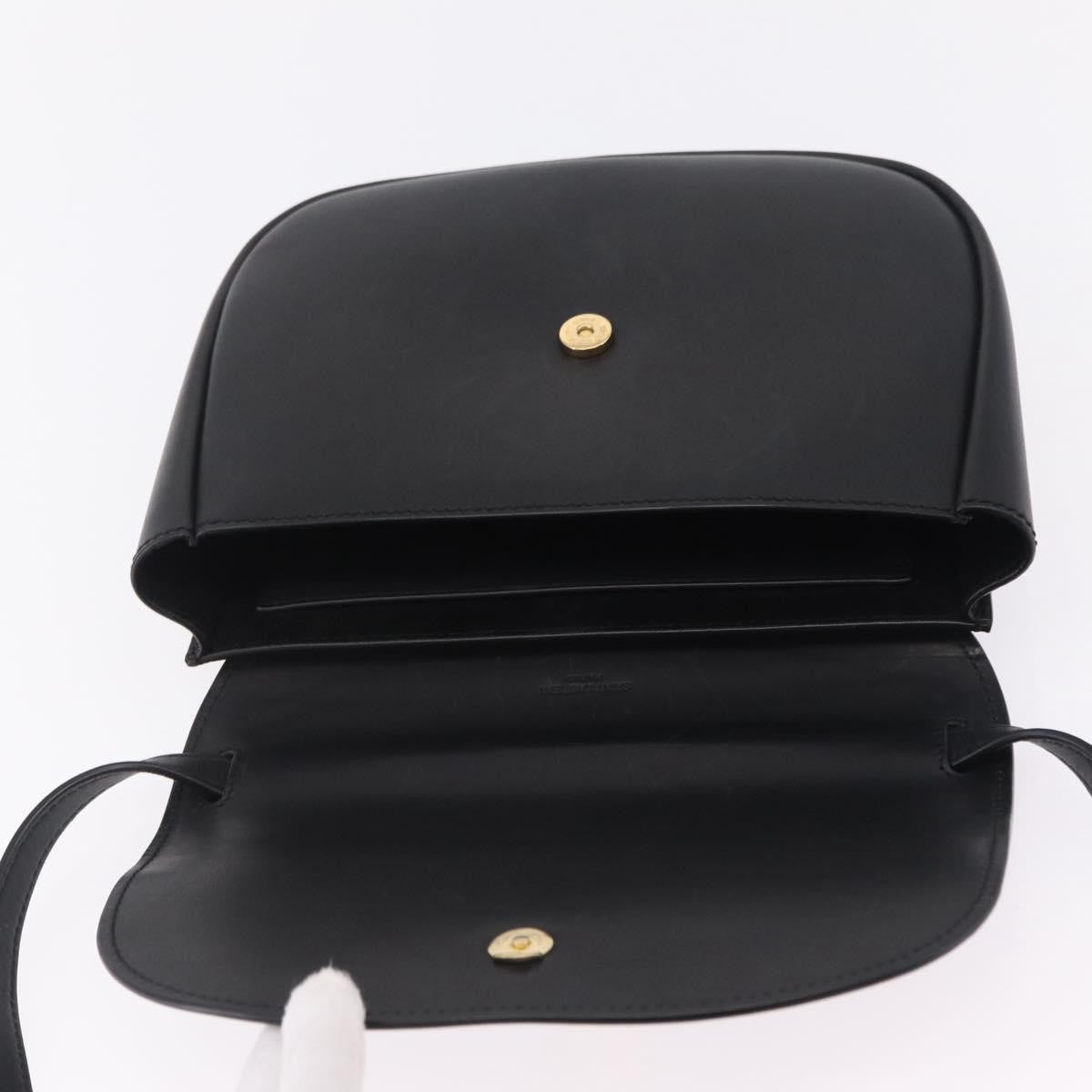 Saint Laurent Kaia Leather with Brogue Detail, Black, Leather, Shoulder Bag