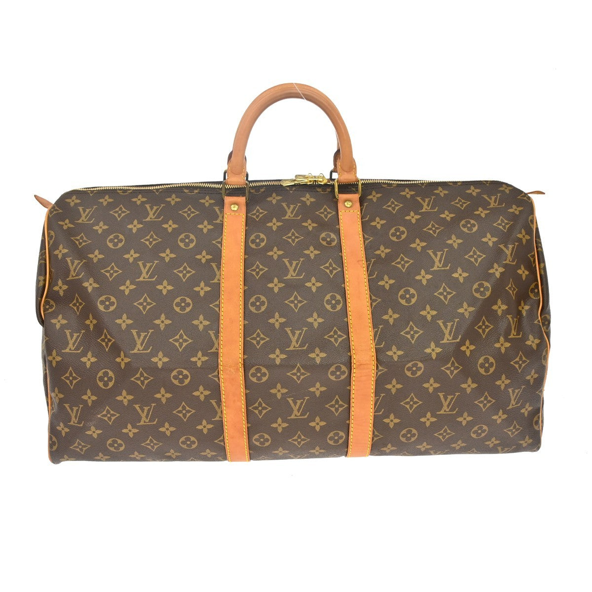 Louis Vuitton Keepall Monogram, Brown, Canvas, Travel Bag