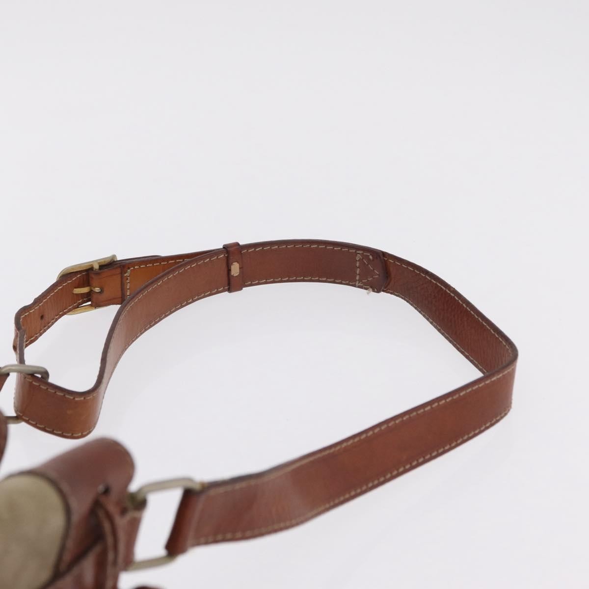 Celine Macadam Shoulder Canvas, Beige, Canvas, Crossbody Bag