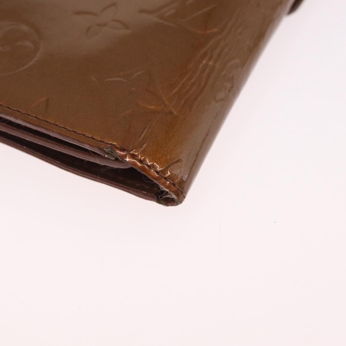 Louis Vuitton Walker Monogram Vernis, Brown, Patent Leather, Wallet