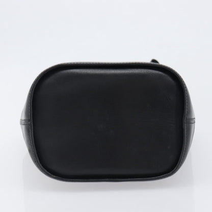 Celine Shoulder bag circle logo Leather, Black, Leather, Shoulder Bag