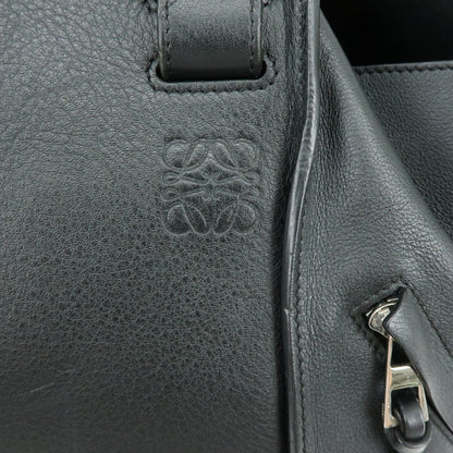 Loewe Hammock Leather, Black, Leather, Handbag