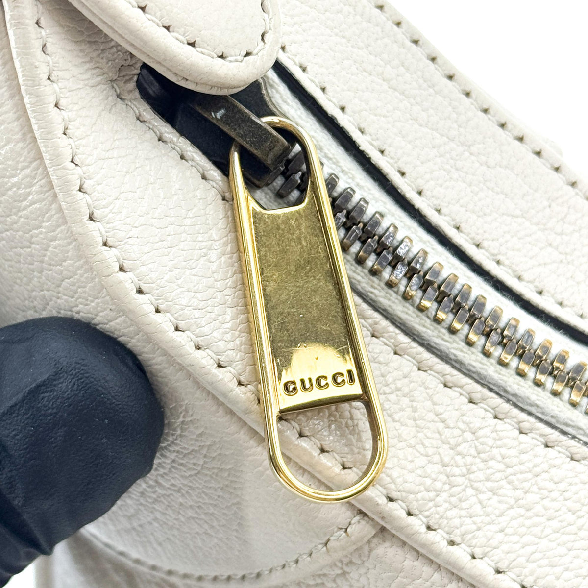 Gucci Aphrodite Leather, Beige, Leather, Shoulder Bag