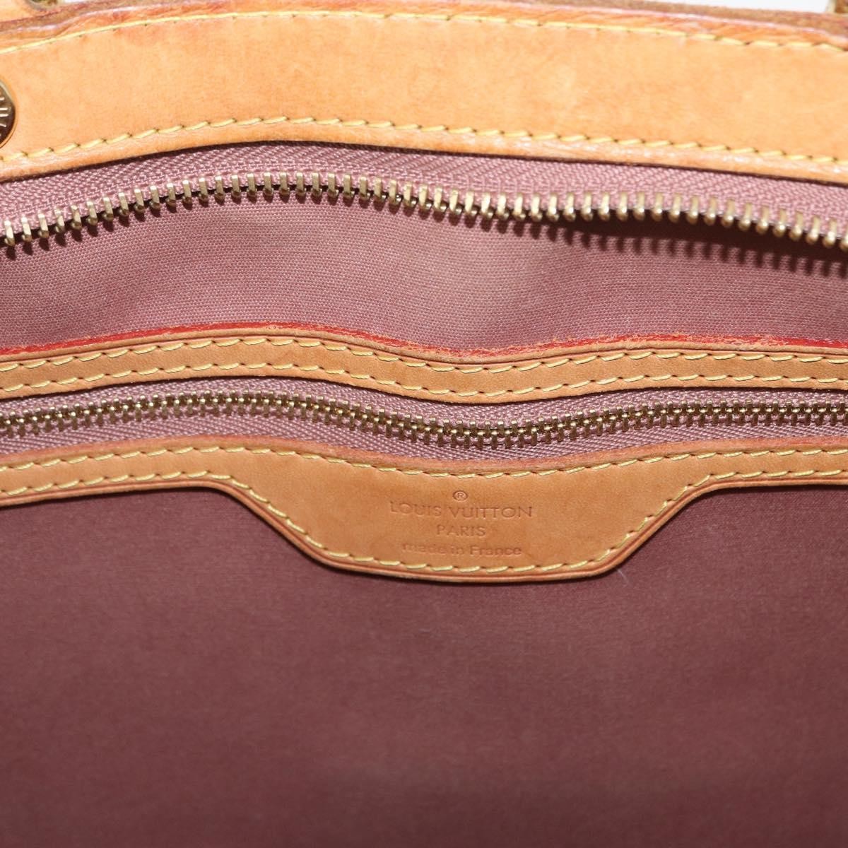 Louis Vuitton Brea Monogram Vernis, Brown, Patent Leather, Handbag