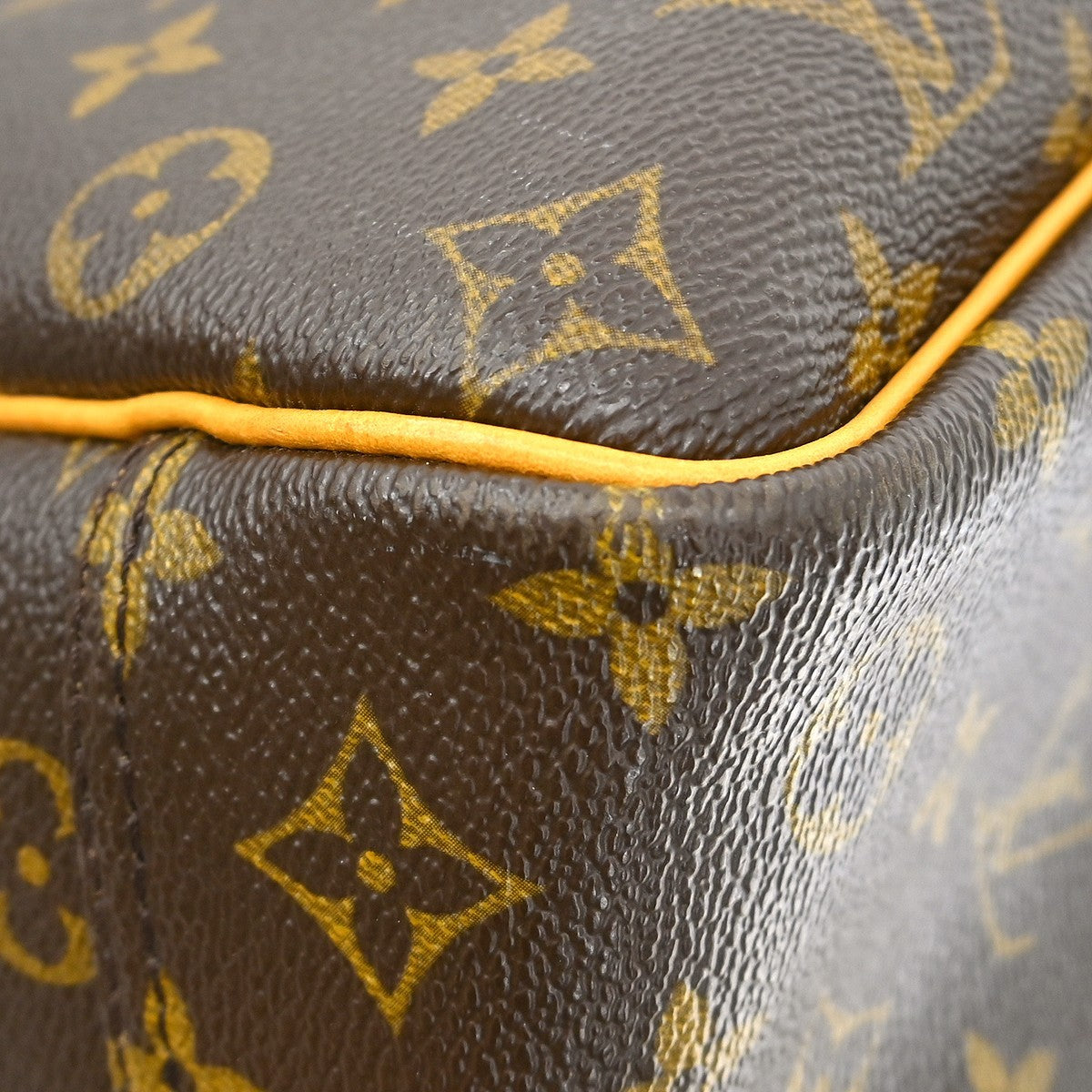 Louis Vuitton Deauville Monogram Canvas, Brown, Canvas, Handbag