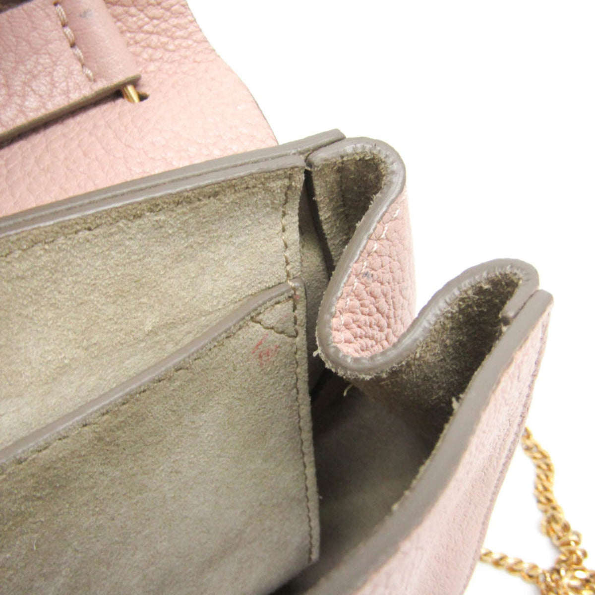 Chloe Drew Leather, Pink, Leather, Crossbody Bag