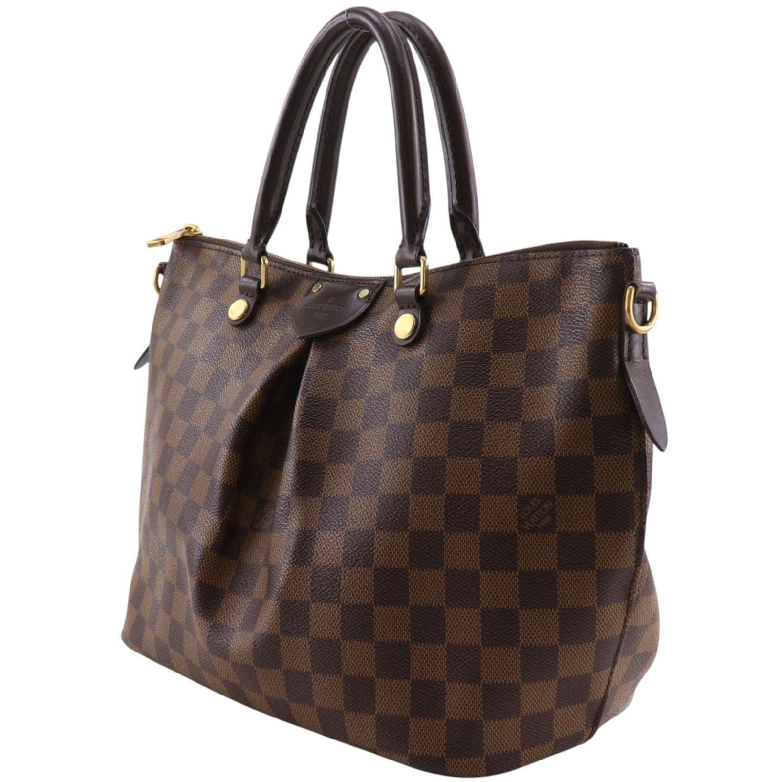 Louis Vuitton Siena Damier, Brown, Canvas, Handbag
