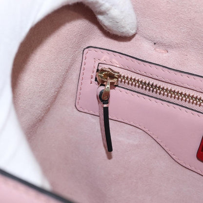 Valentino Garavani Demilune Flap Satchel Leather, Pink, Leather, Handbag