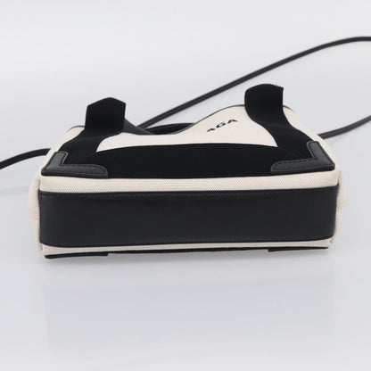 Balenciaga Navy Cabas Canvas with Leather, White, Canvas, Tote Bag