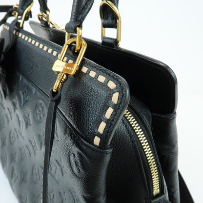 Louis Vuitton Vosges Whipstitch Monogram Empreinte Leather, Black, Leather, Handbag