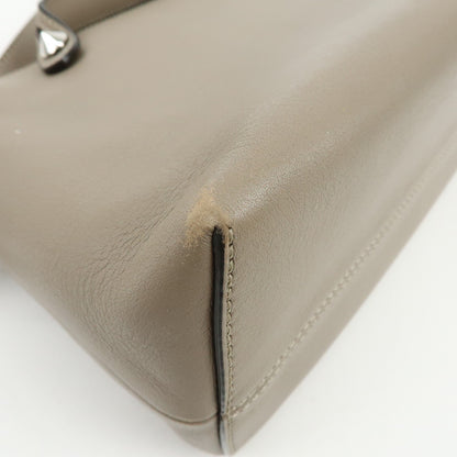 Fendi By The Way Satchel Leather, Beige, Leather, Handbag