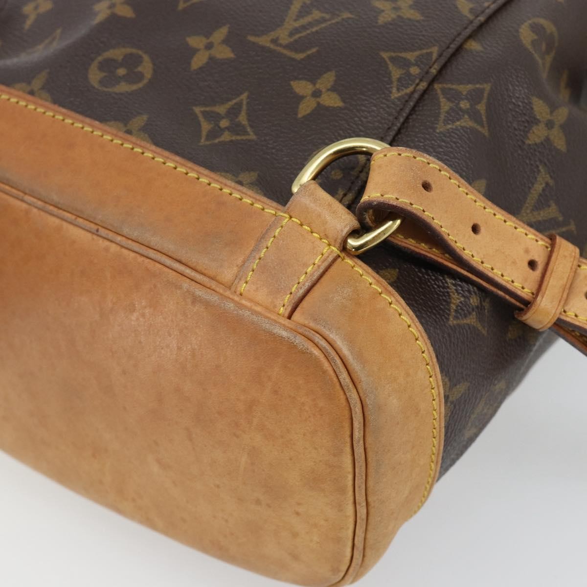Louis Vuitton Vintage Montsouris Monogram Canvas, Brown, Canvas, Backpack