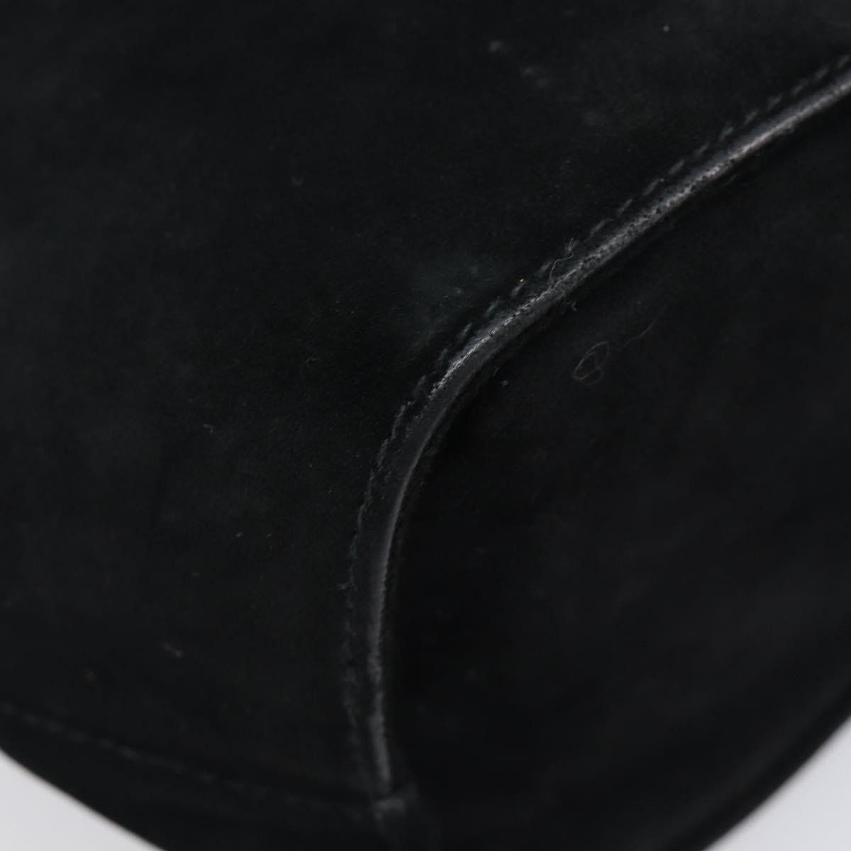 Salvatore Ferragamo Vala Suede, Black, Suede, Shoulder Bag