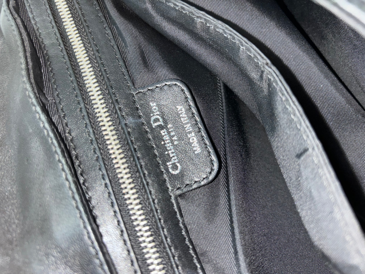 Christian Dior New Lock Flap Cannage Quilt Lambskin, Black, Leather, Handbag