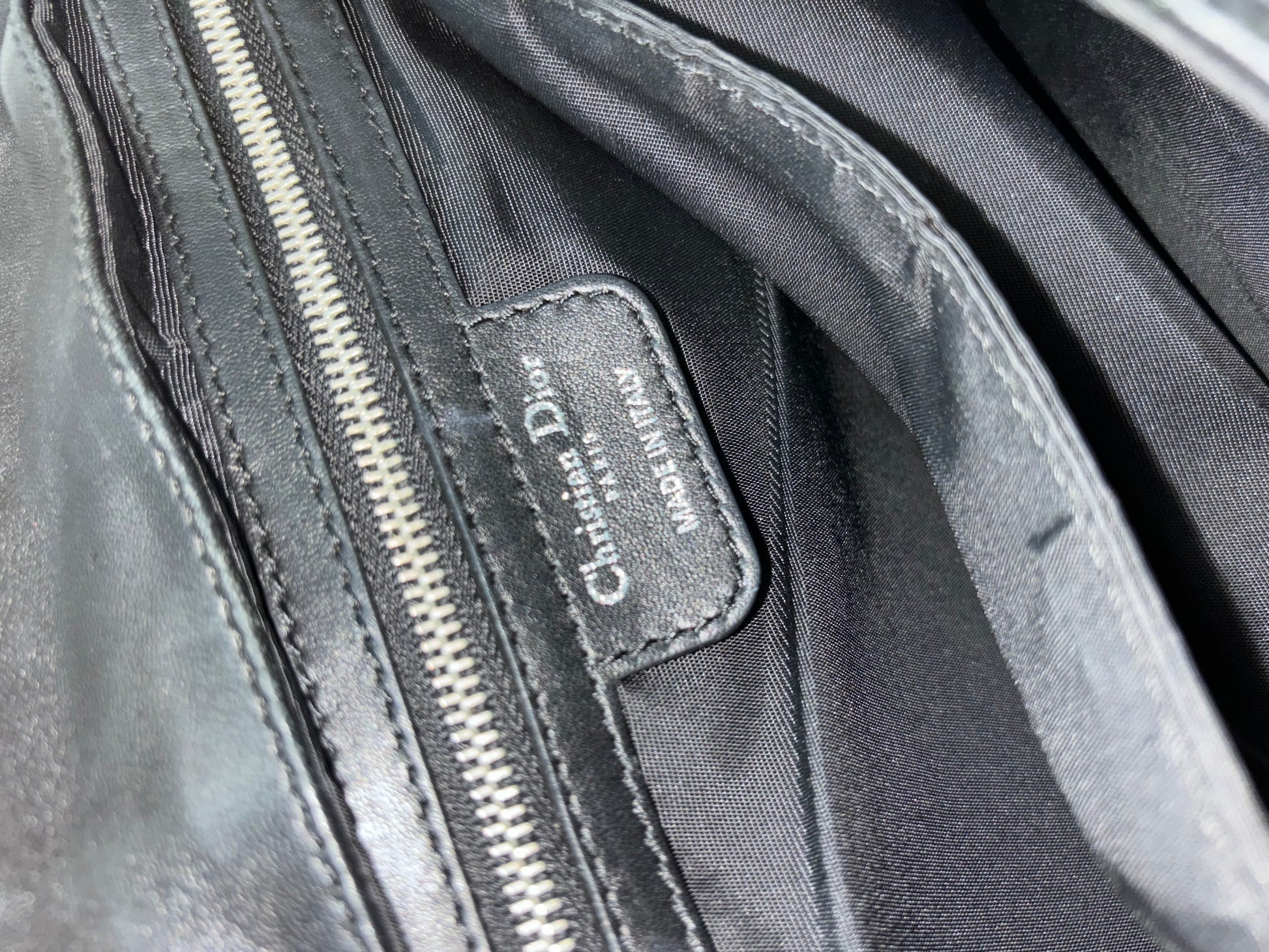 Christian Dior New Lock Flap Cannage Quilt Lambskin, Black, Leather, Handbag