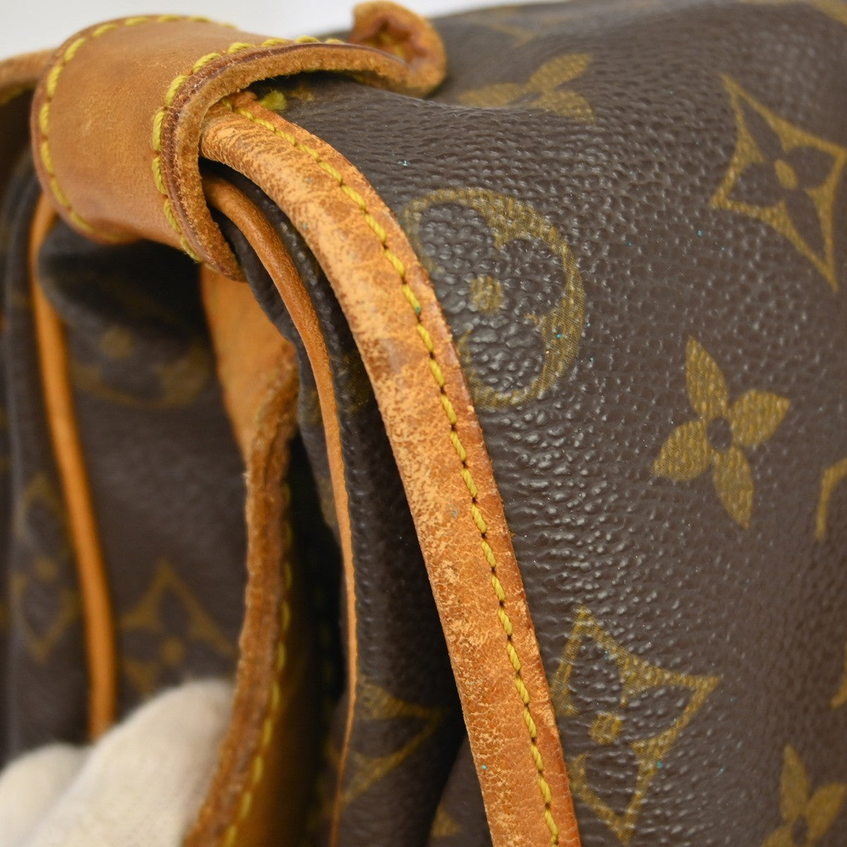 Louis Vuitton Saumur Monogram, Brown, Canvas, Shoulder Bag