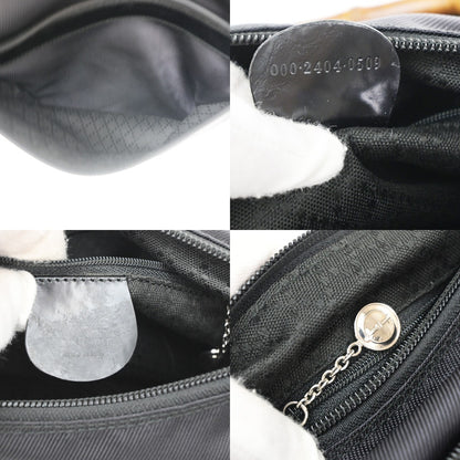 Gucci Sherry bamboo Nylon, Black, Nylon, Shoulder Bag