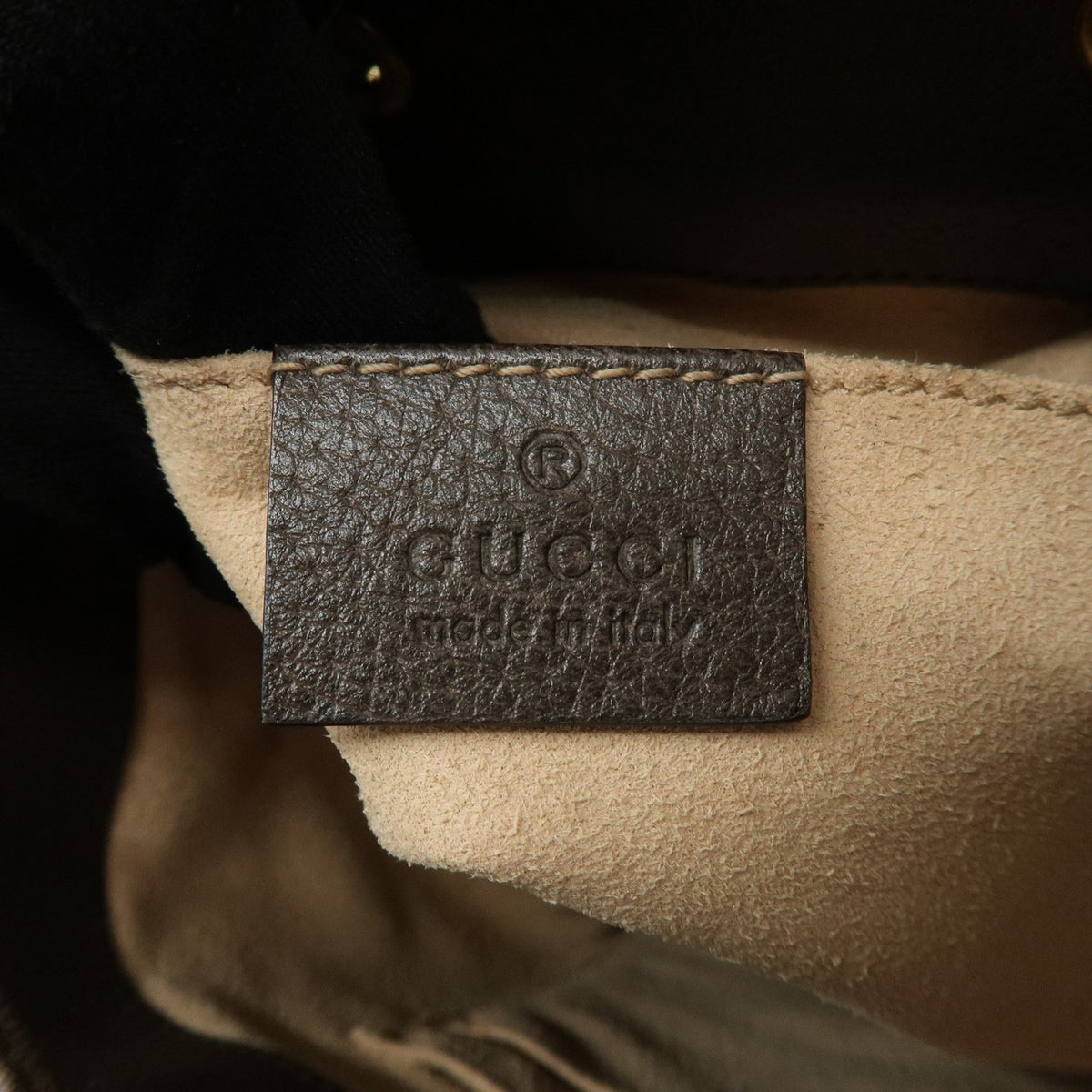 Gucci Ophidia Bucket GG Coated Canvas, Beige, Canvas, Handbag