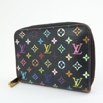 Louis Vuitton Zippy Coin Purse Monogram Multicolor, Black, Canvas, Wallet
