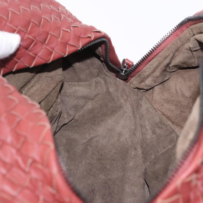 Bottega Veneta Zip Cube Messenger Intrecciato Nappa, Brown, Leather, Shoulder Bag