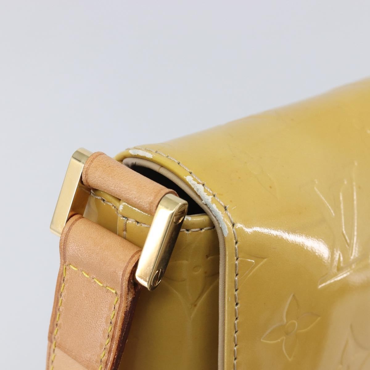 Louis Vuitton Thompson Street Monogram Vernis, Beige, Patent Leather, Shoulder Bag