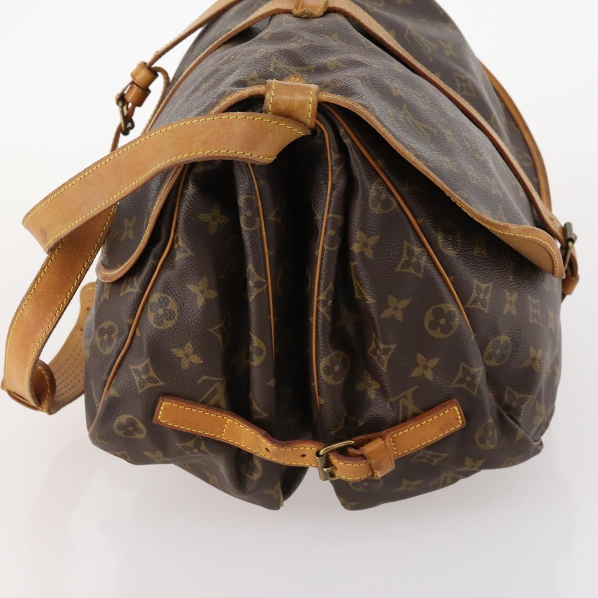 Louis Vuitton Saumur Monogram Canvas, Brown, Canvas, Shoulder Bag