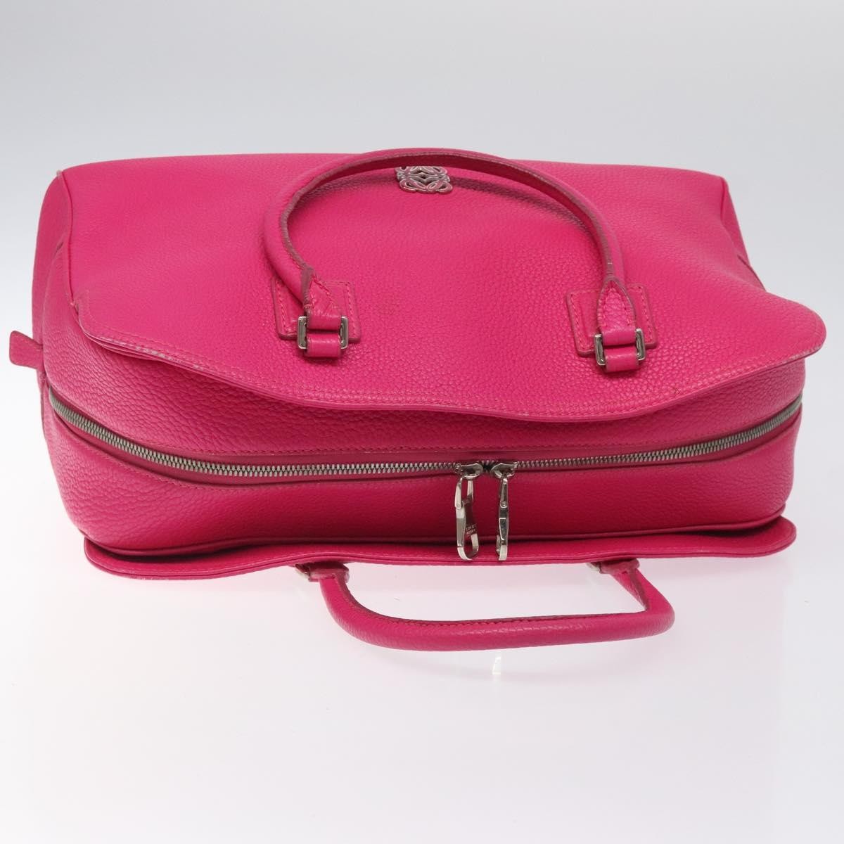 Loewe Vintage Anagram Leather, Pink, Leather, Handbag