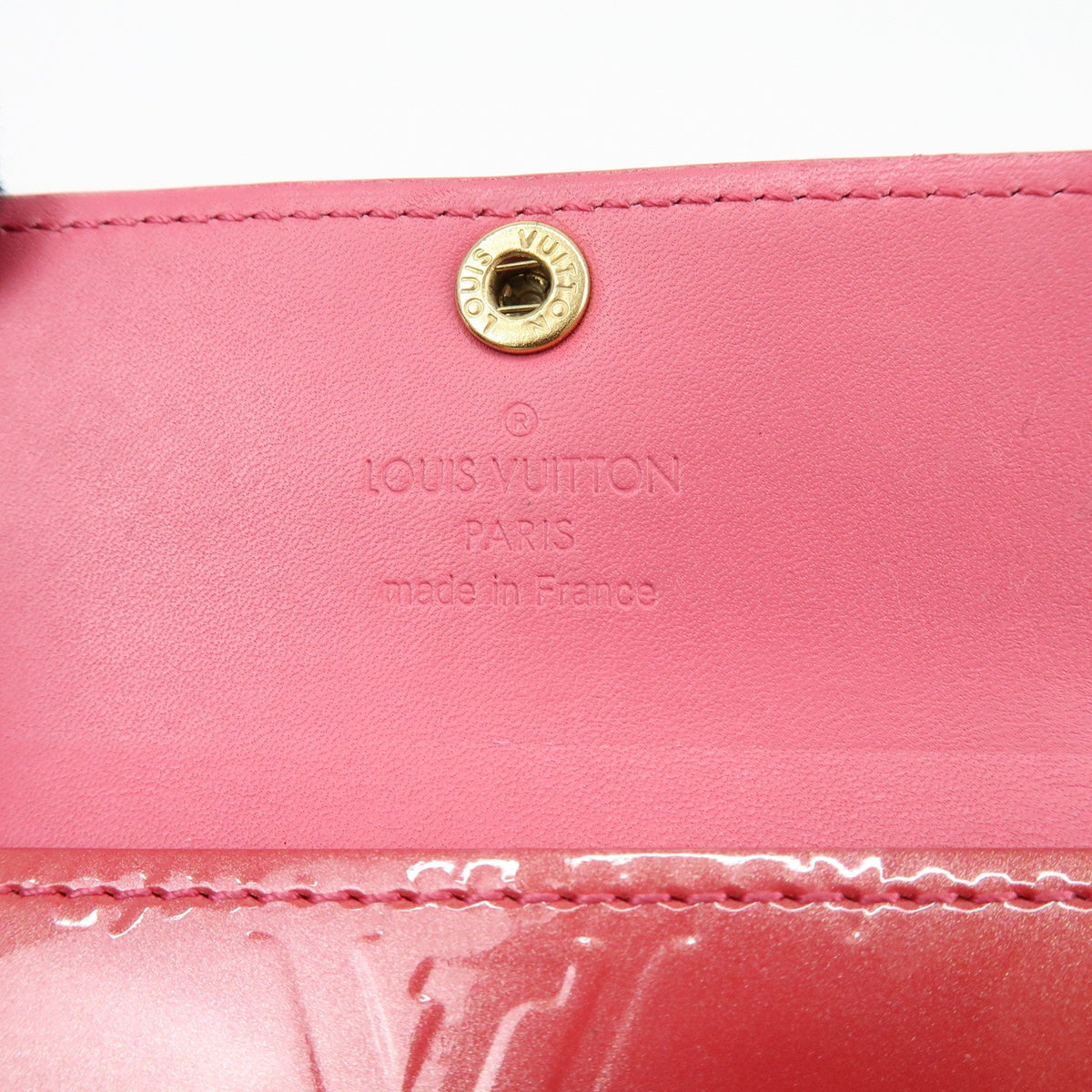 Louis Vuitton Ludlow Vernis, Pink, Patent Leather, Wallet