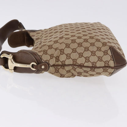 Gucci Horsebit Hobo GG Canvas, Beige, Canvas, Handbag