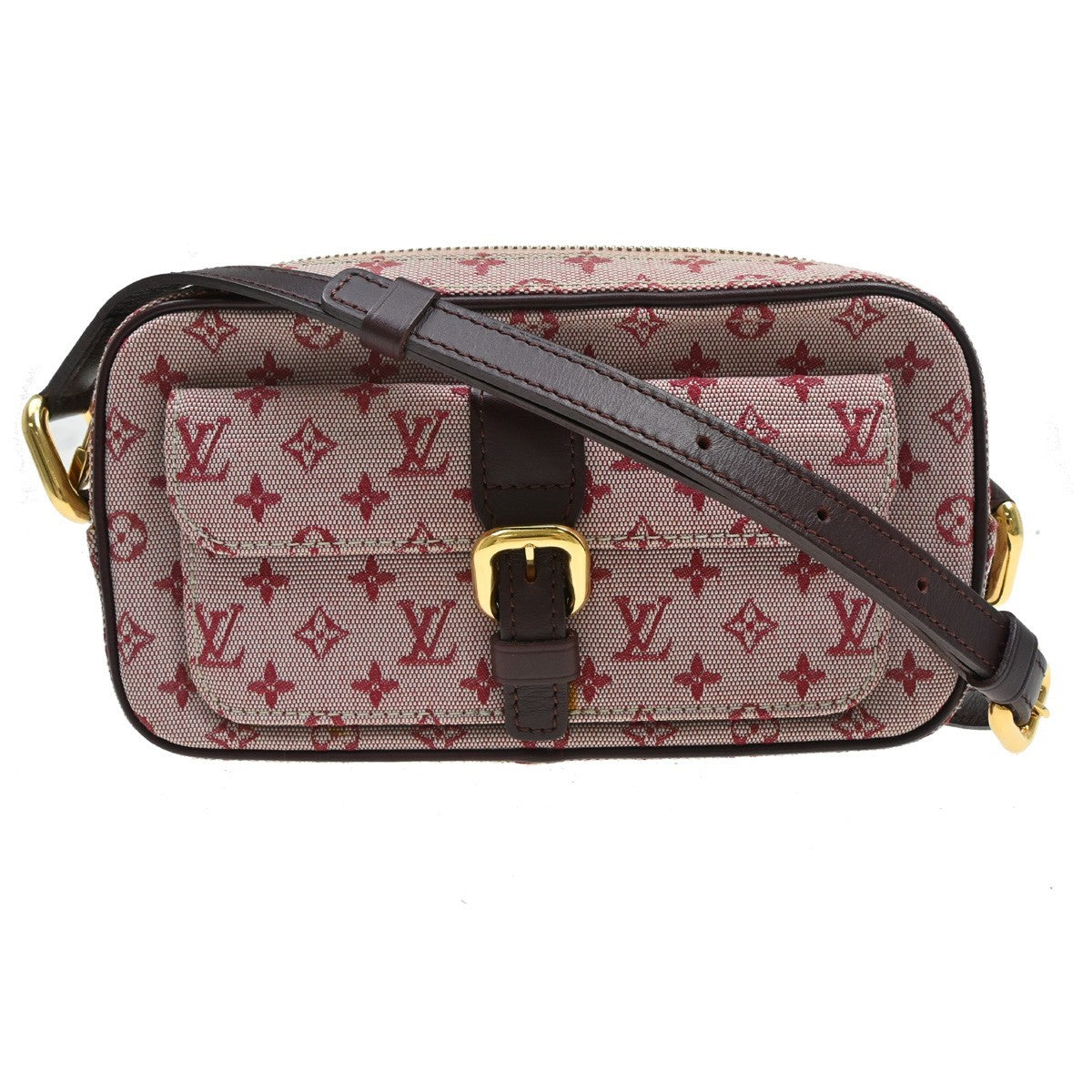 Louis Vuitton Juliette Mini Lin, Red, Canvas, Shoulder Bag