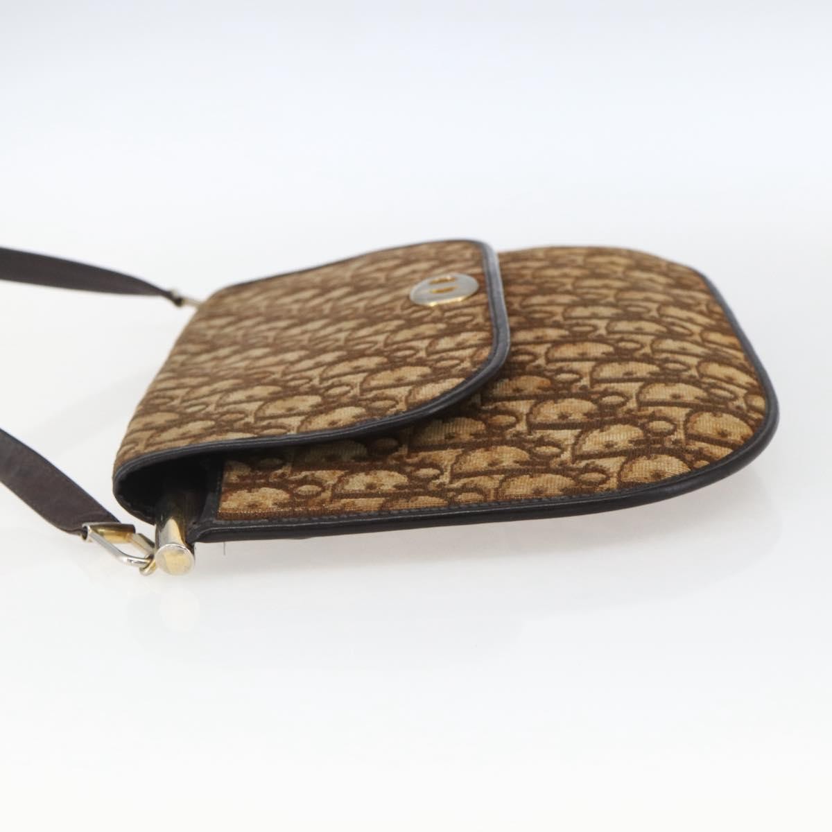 Christian Dior Vintage Trotter Canvas, Brown, Canvas, Shoulder Bag