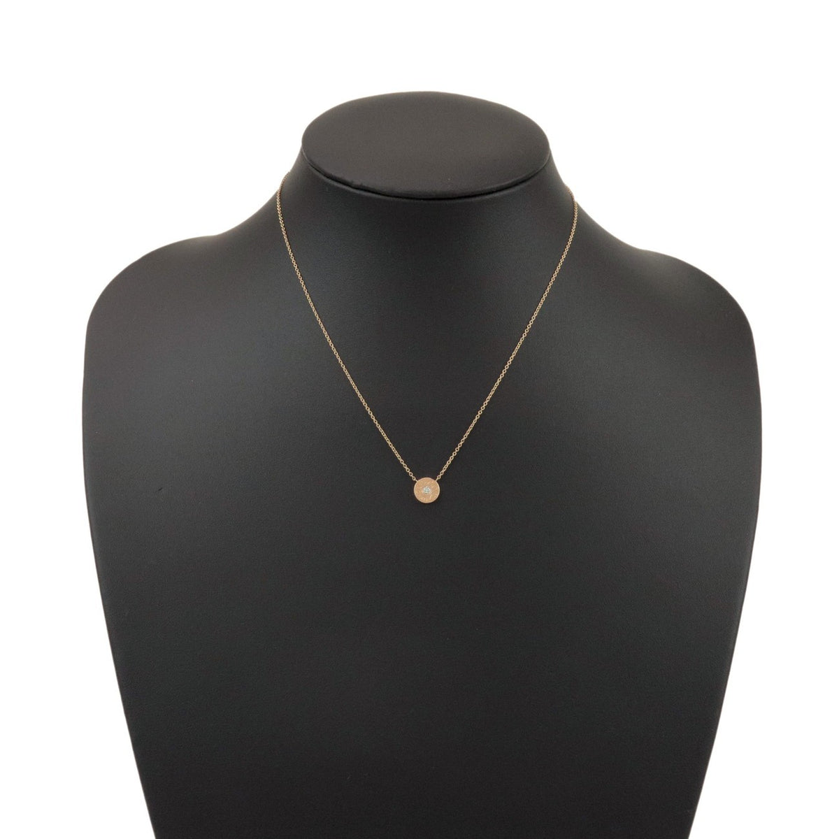 Tiffany & Co. 1837 Circle Pendant 18K Rose Gold with Diamond, Gold, Rose Gold, Necklace