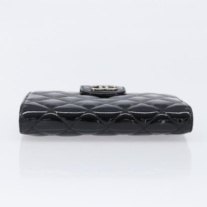 Chanel Brilliant CC French Quilted Patent, Black, Patent Leather, Wallet