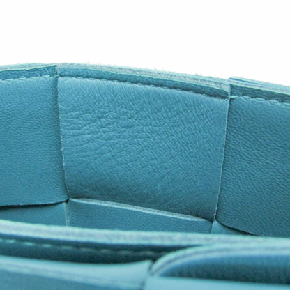 Bottega Veneta Cassette Maxi Intrecciato Leather, Blue, Leather, Clutch