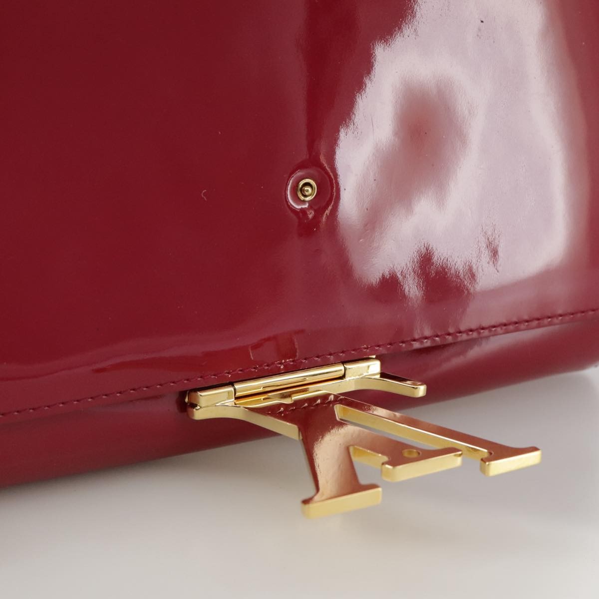 Louis Vuitton Louise Clutch Patent, Pink, Patent Leather, Clutch