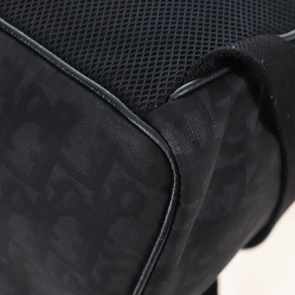 Christian Dior Motion Oblique Canvas with Leather, Black, Canvas, Backpack