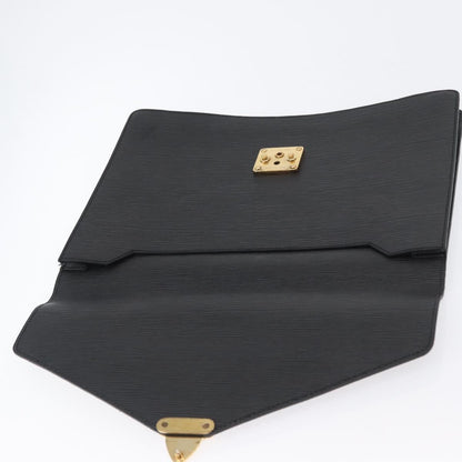 Louis Vuitton Porte-Documents Senateur Epi Leather, Black, Leather, Briefcase