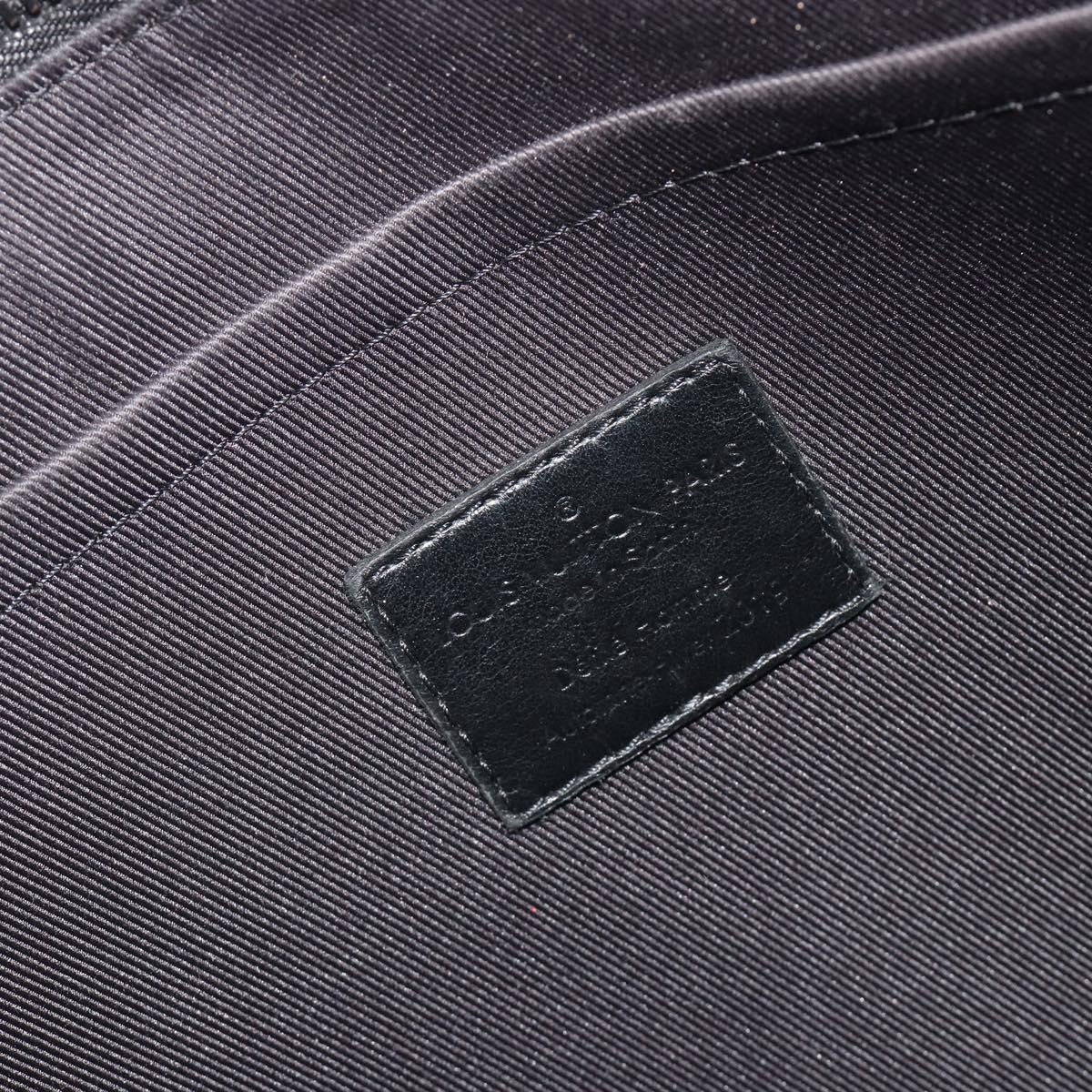 Louis Vuitton Pochette A4 Rainbow Taiga Leather, Black, Leather, Clutch