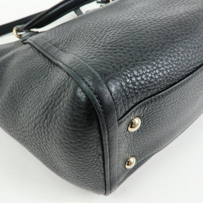 Gucci Soho Convertible Top Handle Leather, Black, Leather, Handbag