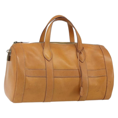 Hermes Vintage Convertible Boston Leather, Brown, Leather, Travel Bag