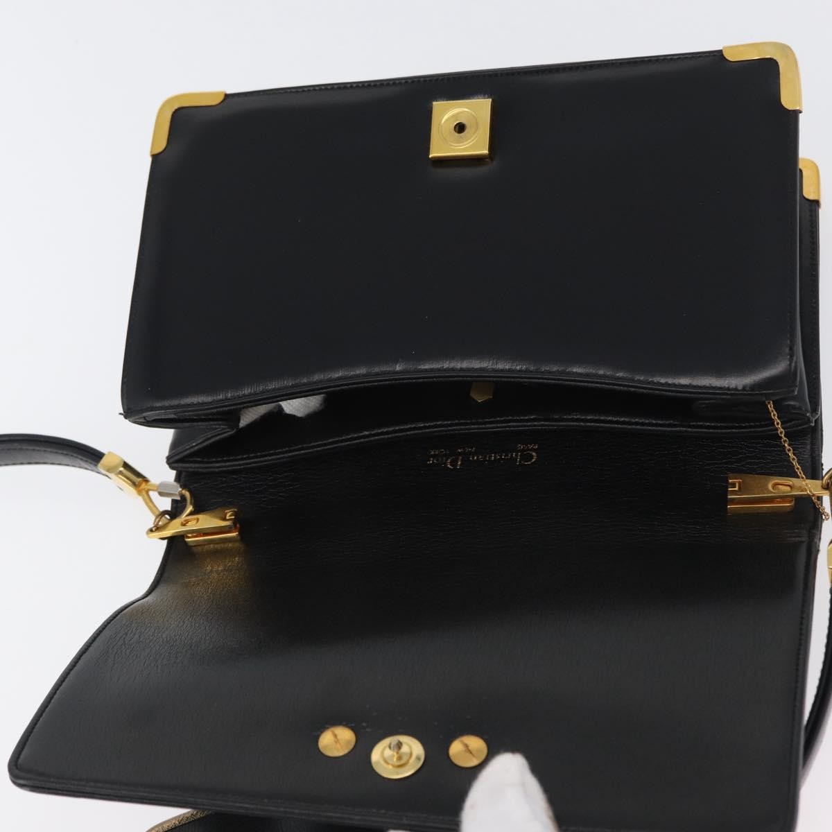 Christian Dior CD Shoulder bag Leather, Black, Calfskin, Shoulder Bag