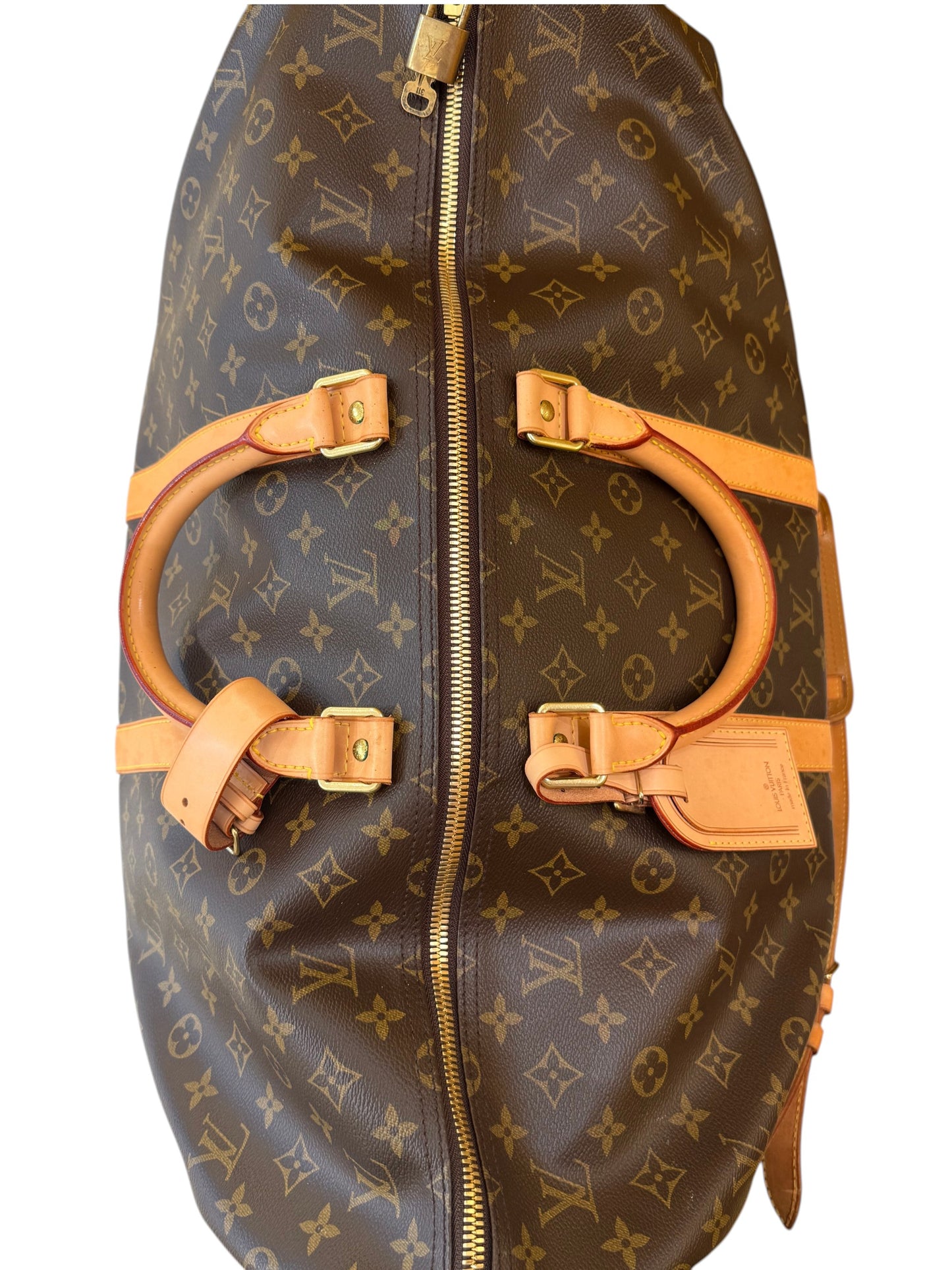 Louis Vuitton keepall bandoulière monogram, Brown, Canvas, Handbag