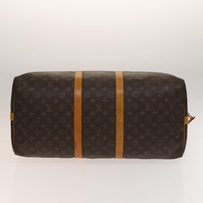 Louis Vuitton Keepall Bandouliere Bag Monogram Canvas, BROWN, CANVAS, Travel bag