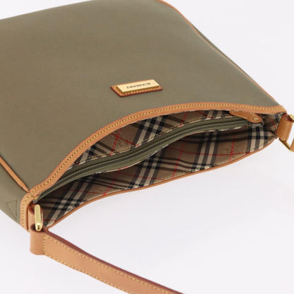 Burberry Shoulder Bag Nova Check Coated Canvas, Khaki, Canvas, Shoulder Bag