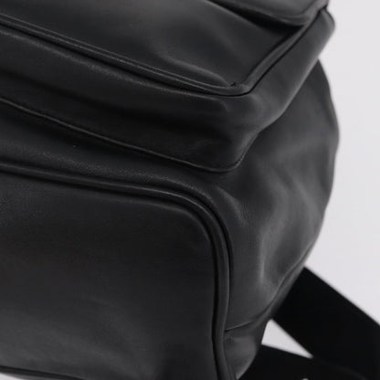 Gucci Vintage Bamboo Leather, Black, Leather, Backpack