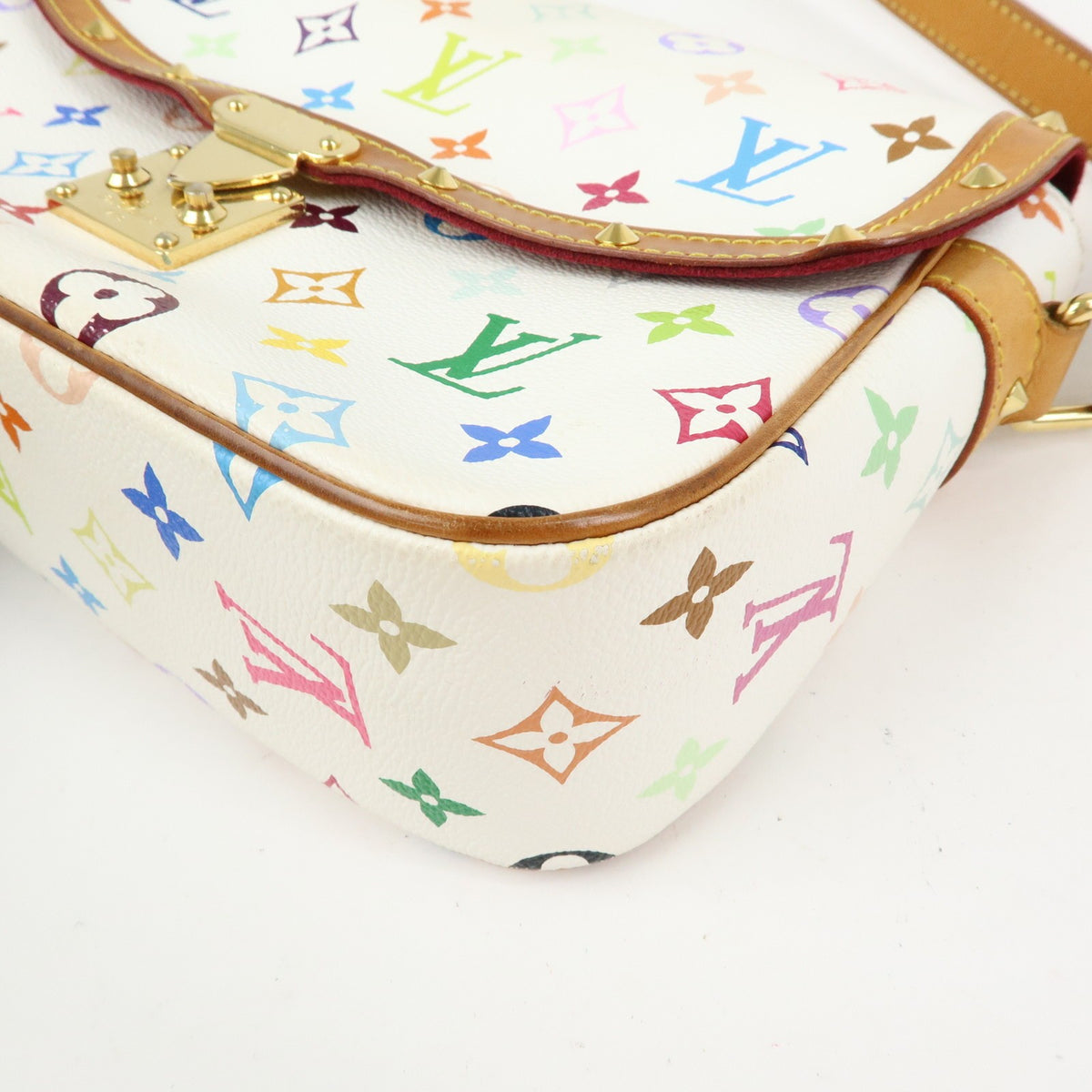Louis Vuitton Sologne Monogram Multicolor, White, Canvas, Handbag