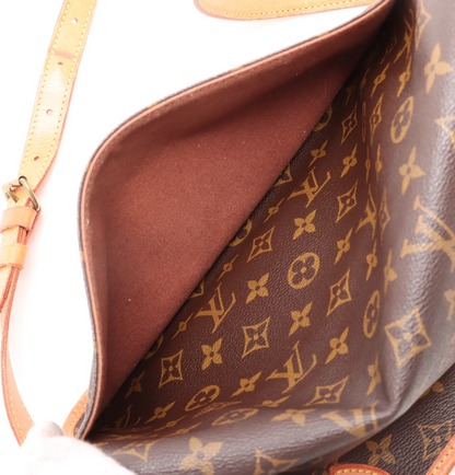 Louis Vuitton Sac Gibeciere Messenger Bag Monogram Canvas, BROWN, CANVAS, Shoulder bag
