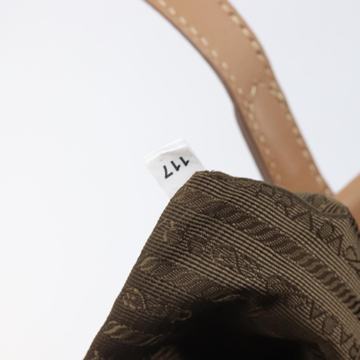 Prada Covered Strap Open City Calfskin, Beige, Leather, Tote Bag