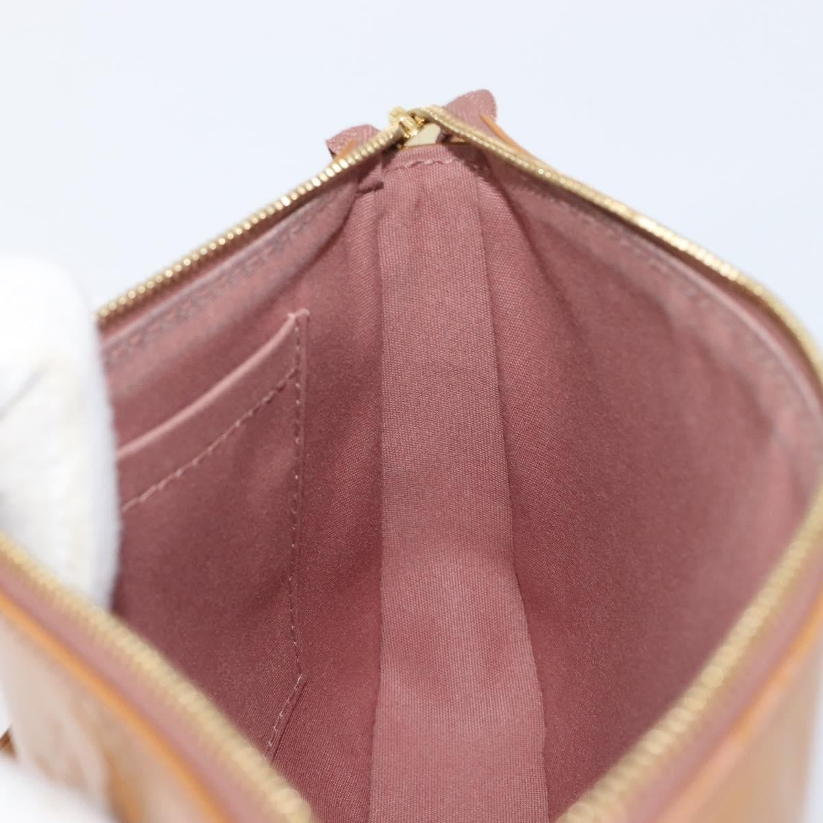 Louis Vuitton Pochette Accessoires NM Monogram Vernis, Brown, Patent Leather, Clutch