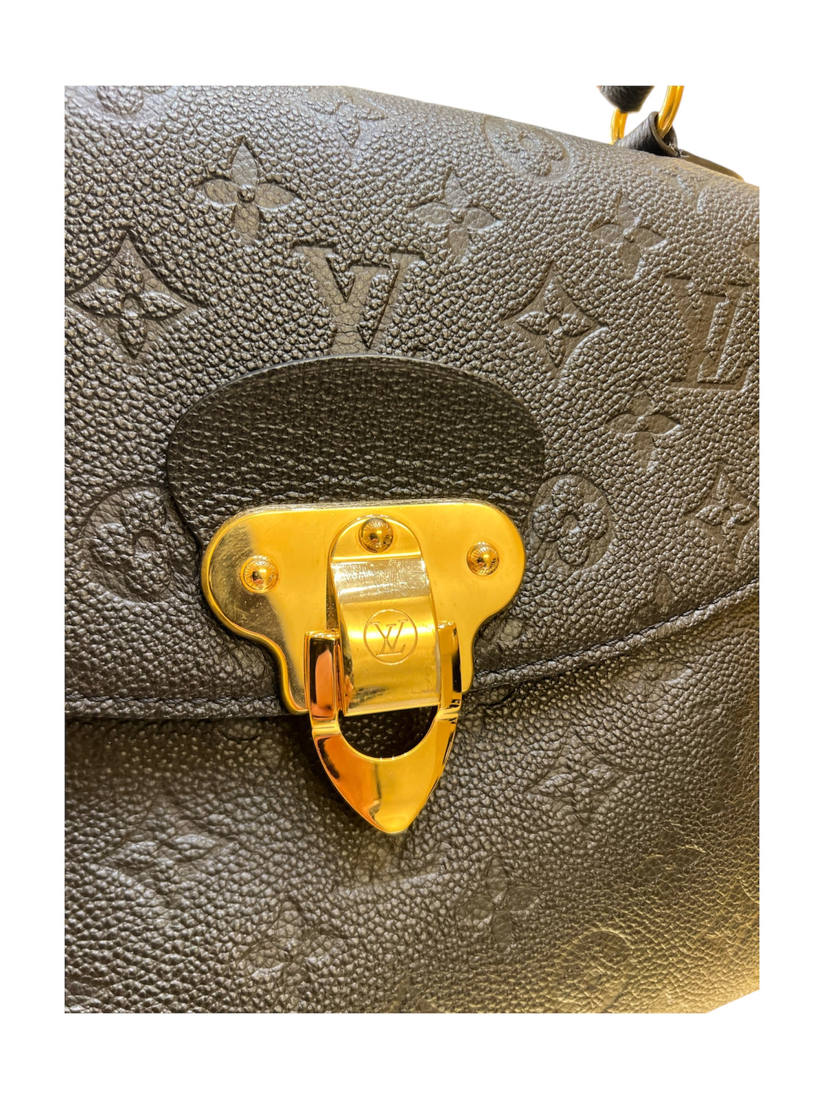 Louis Vuitton Georges Monogram Empreinte Leather, Black, Leather, Handbag